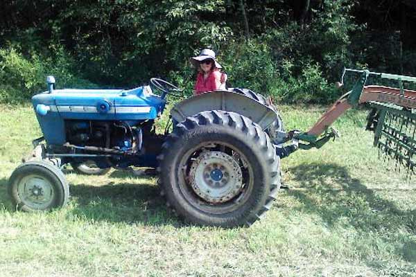photo of farm tractor on farm