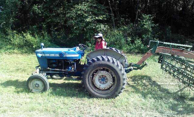 photo of tractor on farm